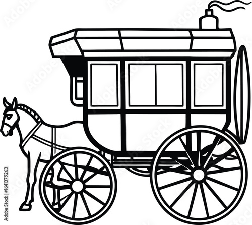 carriage with horse