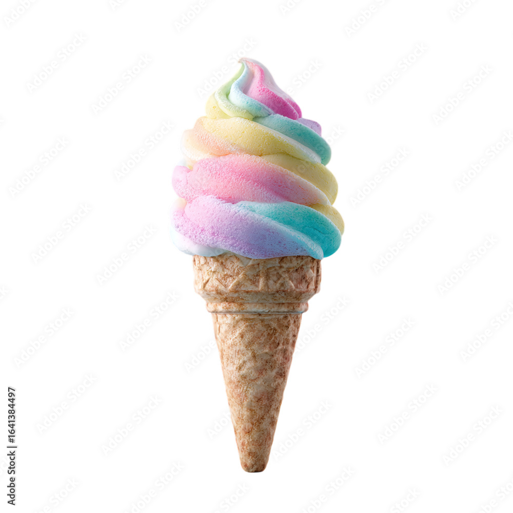 Rainbow Swirl Soft Serve Ice Cream Rainbow Swirl Soft Serve Ice Cream