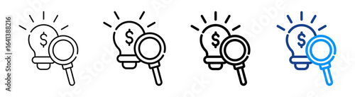 Opportunity Icon Multiple Outline Collection Set