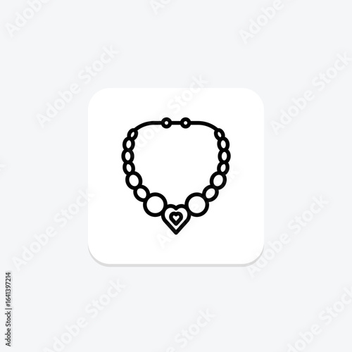 Gold Chain Necklace, vector, pixel perfect, illustrator file