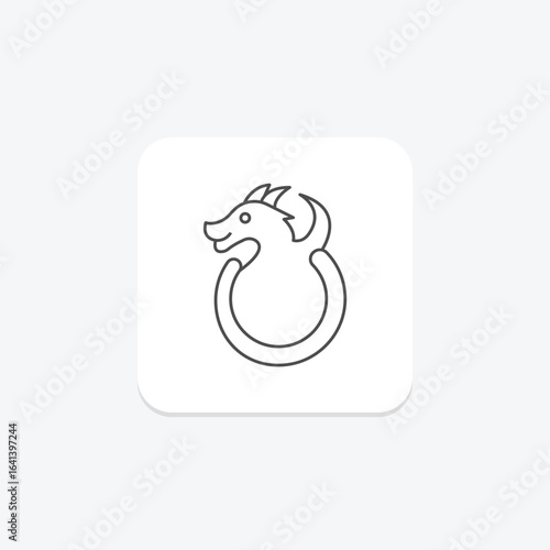 Dragon Ring, vector, pixel perfect, illustrator file