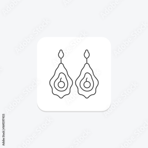 Geode Slice Earrings, vector, pixel perfect, illustrator file