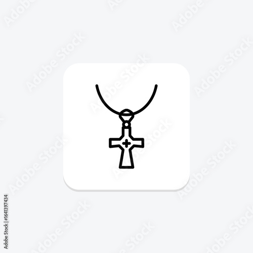 Diamond Cross Pendant, vector, pixel perfect, illustrator file