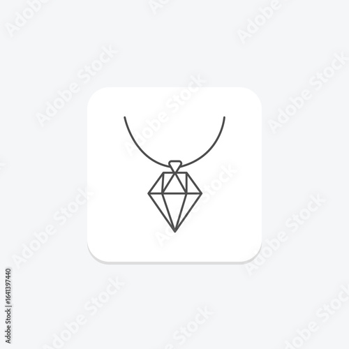 Diamond Arrowhead Necklace, vector, pixel perfect, illustrator file