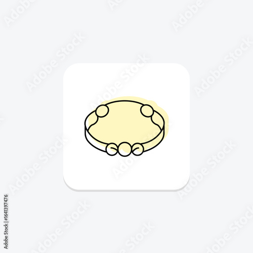 Gold Bracelet, vector, pixel perfect, illustrator file