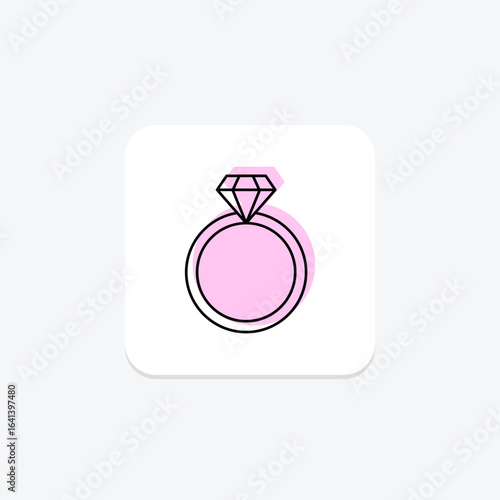 Diamond Ring, vector, pixel perfect, illustrator file