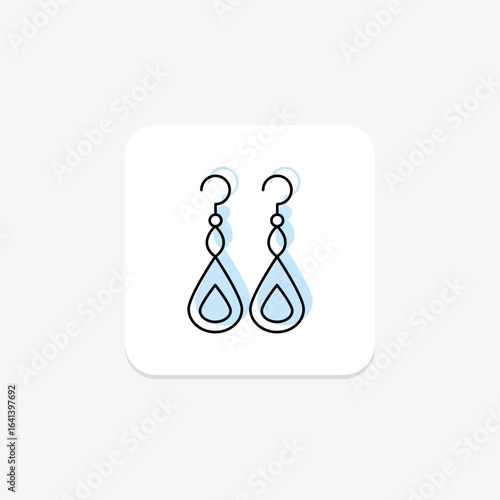 Opal Earrings, vector, pixel perfect, illustrator file