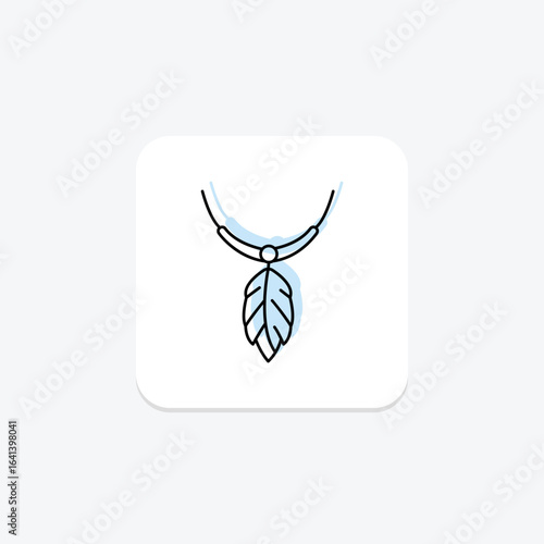 Gold Feather Pendant, vector, pixel perfect, illustrator file