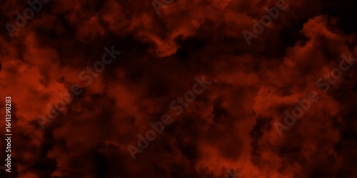 watercolor marble pattern design. paint brush strokes. fire red texture. smoke overlays black and red Background. vintage retro red background. Red vapor on black background. red smoky clouds.	