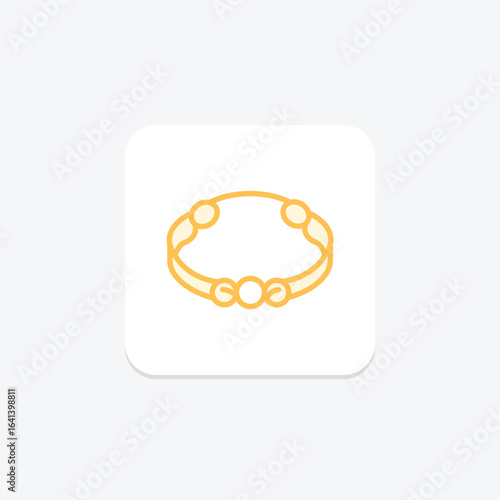 Gold Bracelet, vector, pixel perfect, illustrator file