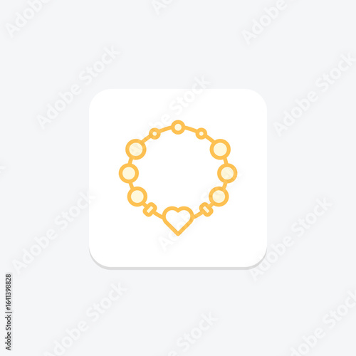 Charm Bracelet, vector, pixel perfect, illustrator file