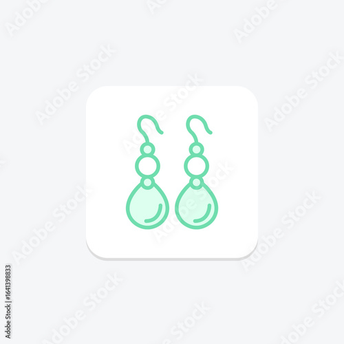 Pearl Earrings, vector, pixel perfect, illustrator file
