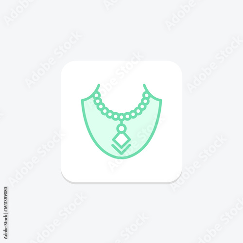 Layered Necklace, vector, pixel perfect, illustrator file