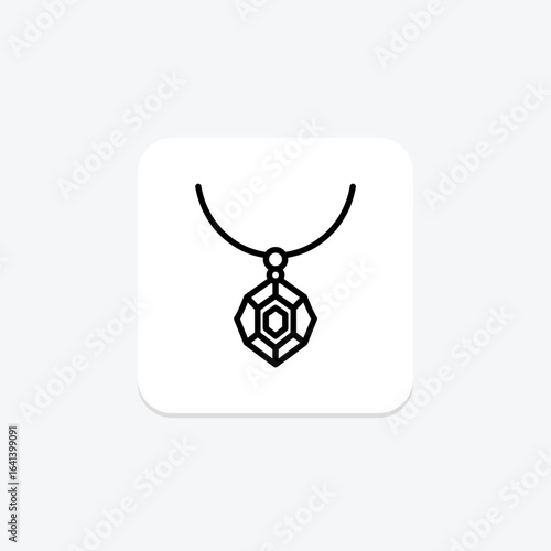Garnet Pendant, vector, pixel perfect, illustrator file