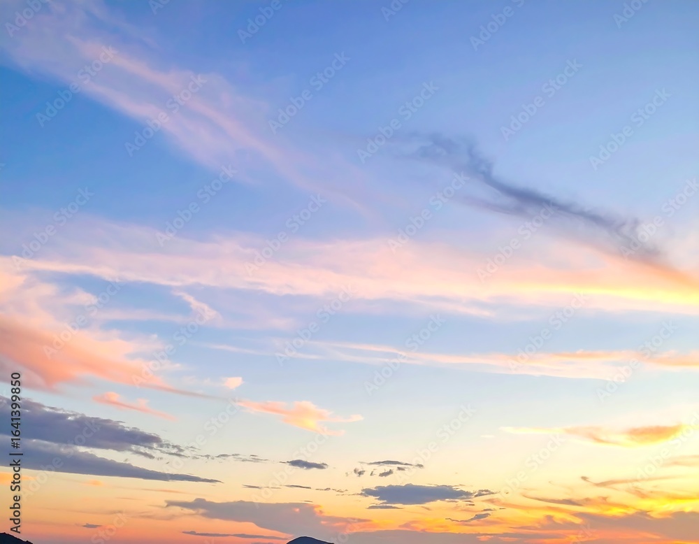 Fototapeta premium Colorful sunset sky (1)