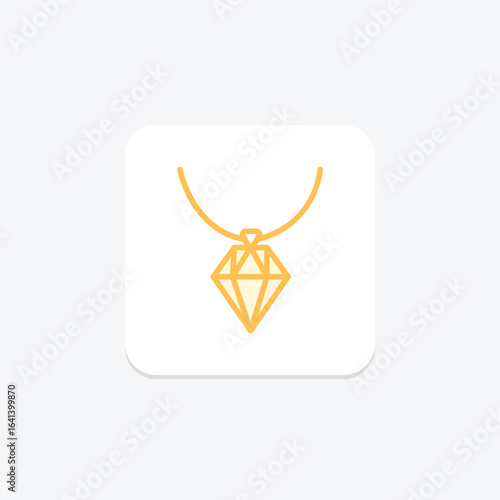 Diamond Arrowhead Necklace, vector, pixel perfect, illustrator file