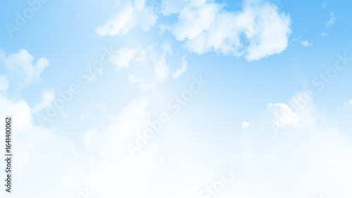 Beautiful universally cloudscape background. Wispy, thin cirrus clouds against blue sky
