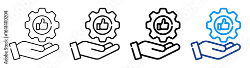 Good Service Icon Multiple Outline Collection Set