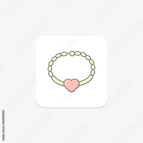 Silver Name Bracelet, vector, pixel perfect, illustrator file