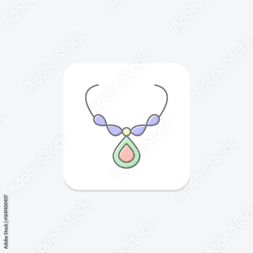 Silver Infinity Necklace, vector, pixel perfect, illustrator file