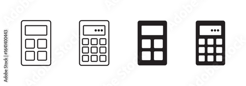 Calculator icon set. Accounting calculator icon. calculator vector