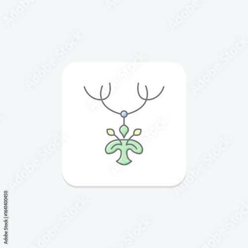 Silver Tree Of Life Pendant, vector, pixel perfect, illustrator file