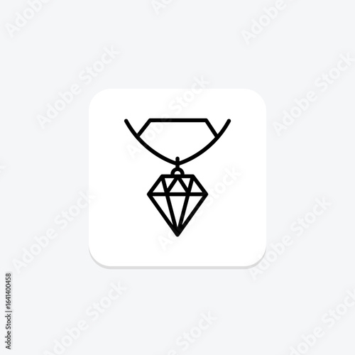 Diamond Initial Pendant, vector, pixel perfect, illustrator file