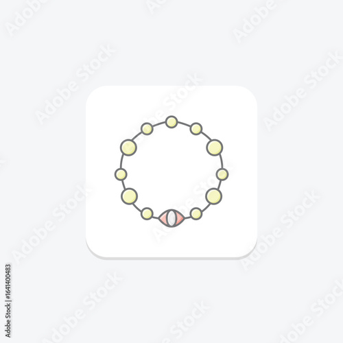 Sapphire Bracelet, vector, pixel perfect, illustrator file