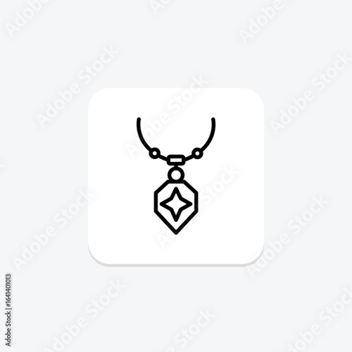 Silver Pendant, vector, pixel perfect, illustrator file