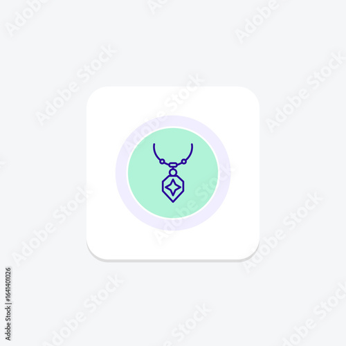 Silver Pendant, vector, pixel perfect, illustrator file
