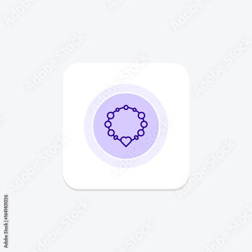 Charm Bracelet, vector, pixel perfect, illustrator file