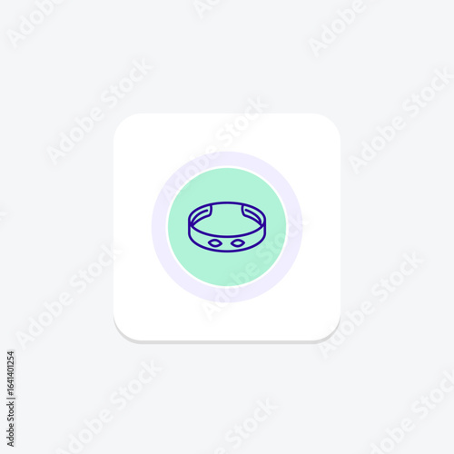 Gold Bangle Bracelet, vector, pixel perfect, illustrator file
