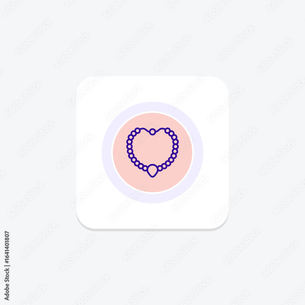 Pearl And Diamond Necklace, vector, pixel perfect, illustrator file Pearl And Diamond Necklace, vector, pixel perfect, illustrator file