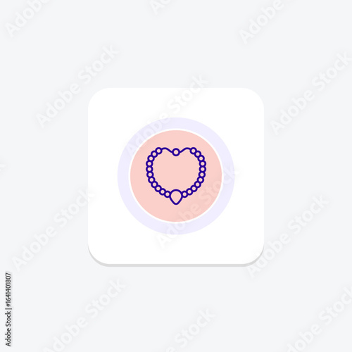 Pearl And Diamond Necklace, vector, pixel perfect, illustrator file