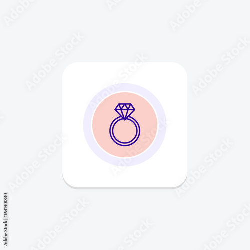 Diamond Hexagon Ring, vector, pixel perfect, illustrator file