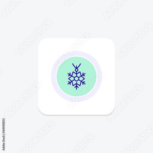 Diamond Snowflake Pendant, vector, pixel perfect, illustrator file