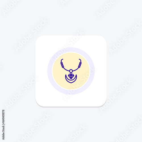 Diamond Anchor Necklace, vector, pixel perfect, illustrator file