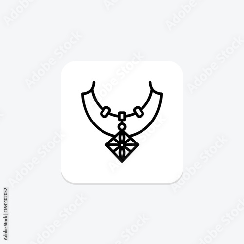 Diamond Butterfly Necklace, vector, pixel perfect, illustrator file