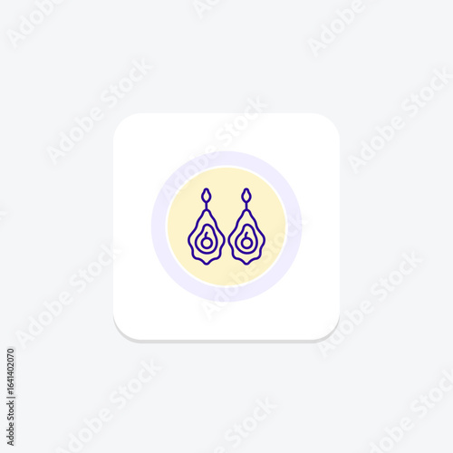 Geode Slice Earrings, vector, pixel perfect, illustrator file
