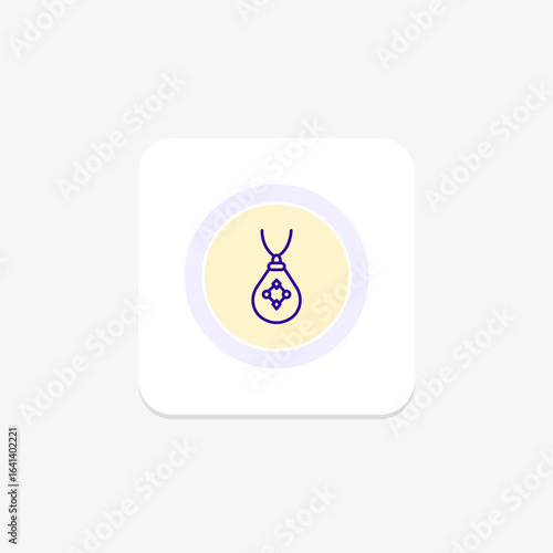 Labradorite Pendant, vector, pixel perfect, illustrator file