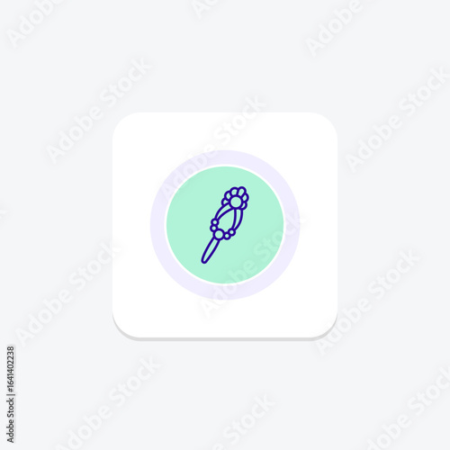 Pearl And Diamond Hairpin, vector, pixel perfect, illustrator file