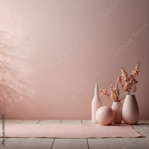 Soft Hues and Gentle Light: A Pink and Floral Still Life