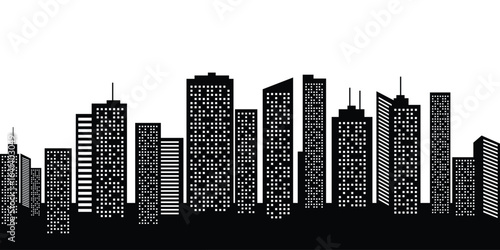 city silhouette design. metropolitan landscape.