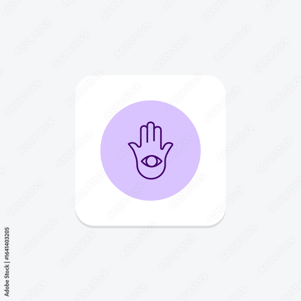 Obraz premium Hamsa Hand Pendant, vector, pixel perfect, illustrator file