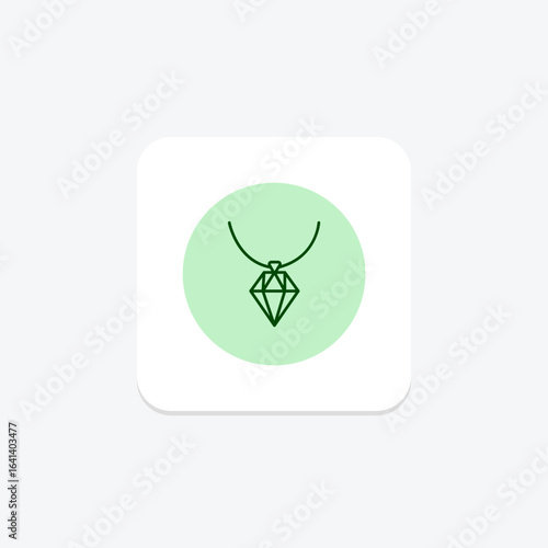 Diamond Arrowhead Necklace, vector, pixel perfect, illustrator file