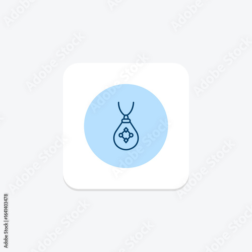 Labradorite Pendant, vector, pixel perfect, illustrator file