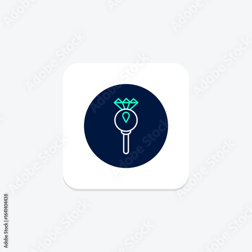 Diamond Key Pendant, vector, pixel perfect, illustrator file