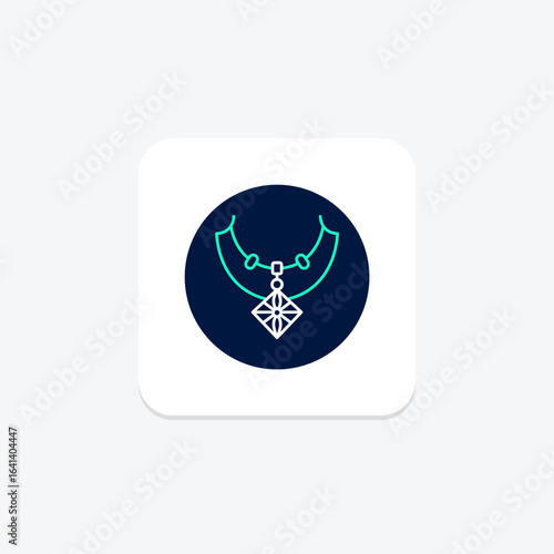 Diamond Butterfly Necklace, vector, pixel perfect, illustrator file