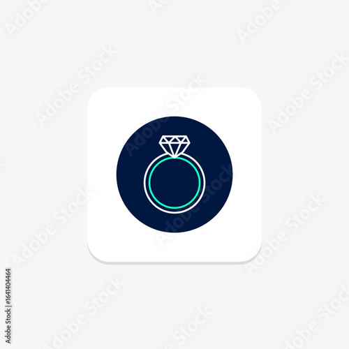 Diamond Clover Ring, vector, pixel perfect, illustrator file
