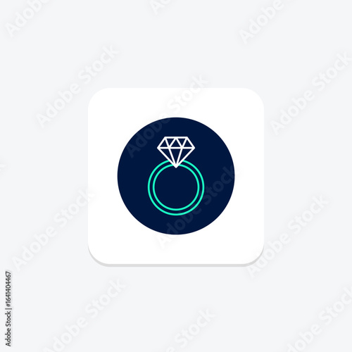 Diamond Hexagon Ring, vector, pixel perfect, illustrator file